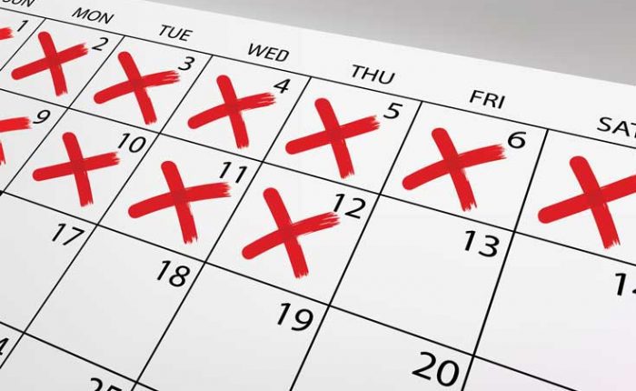 calendar- checkmark - benefits of sober monitoring - Fair Oaks Recovery Center