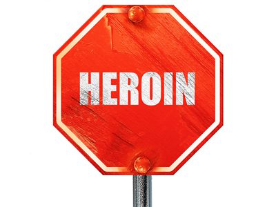 Heroin Addiction Statistics - heroin stop sign