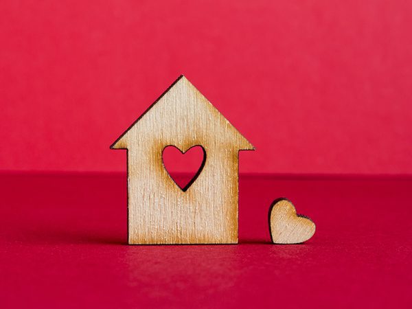 How to Prepare for When Your Loved One Comes Home from Rehab - wooden home with heart
